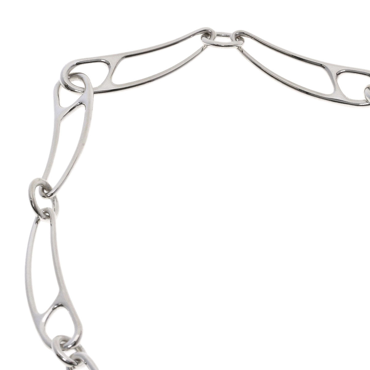 HERMES Shane Dunkle Punk LG Necklace Silver Ladies [Used]