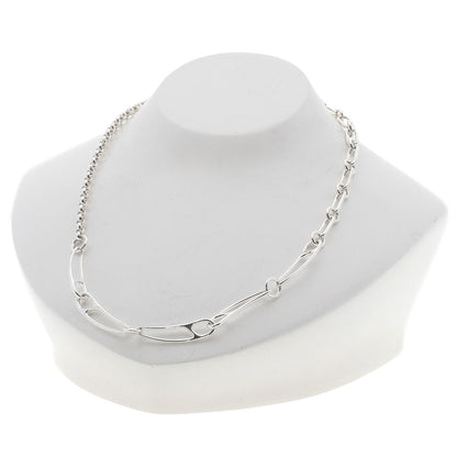 HERMES Shane Dunkle Punk LG Necklace Silver Ladies [Used]