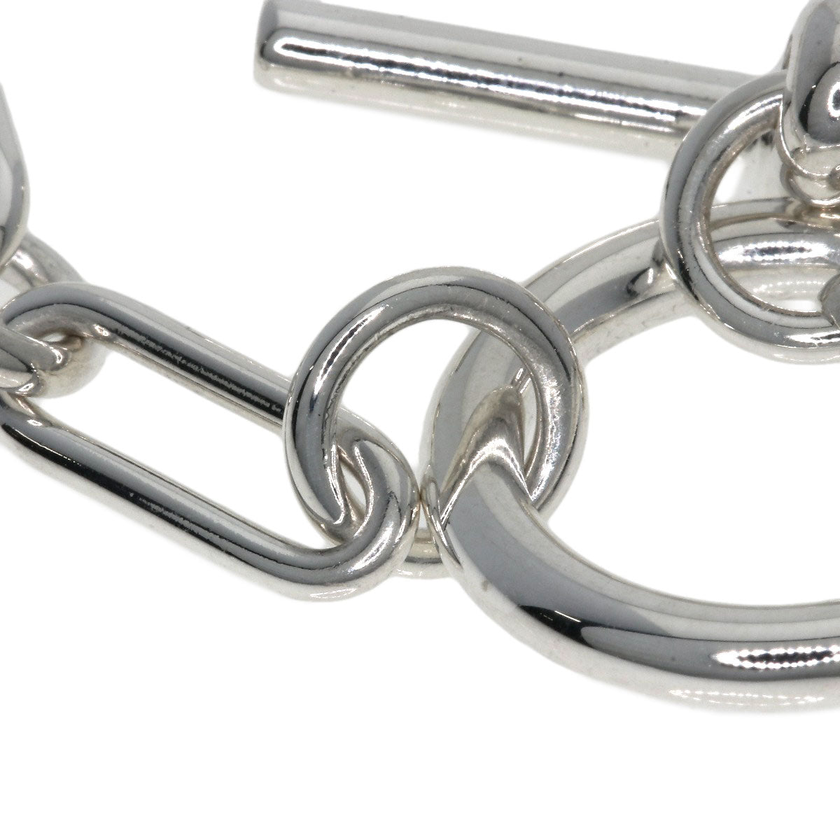 HERMES Shane Dunkle Punk LG Necklace Silver Ladies [Used]