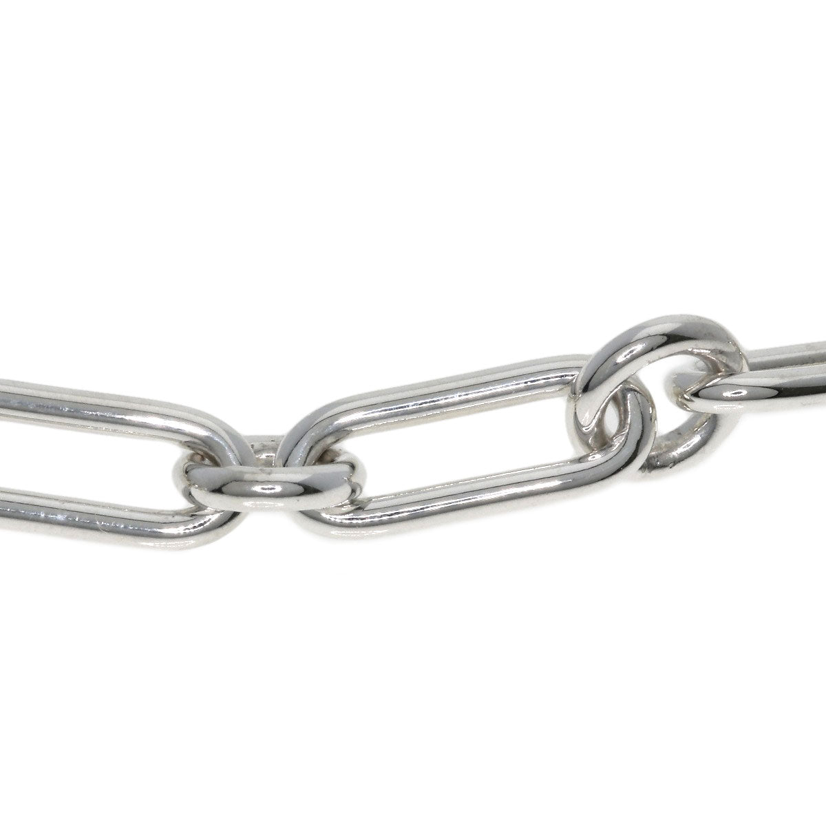 HERMES Shane Dunkle Punk LG Necklace Silver Ladies [Used]