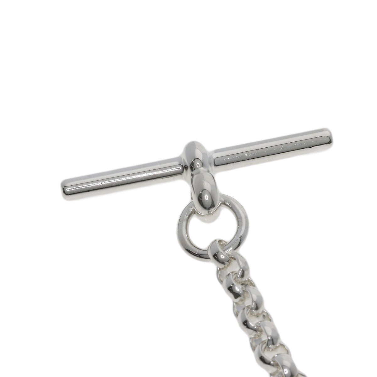 HERMES Shane Dunkle Punk LG Necklace Silver Ladies [Used]