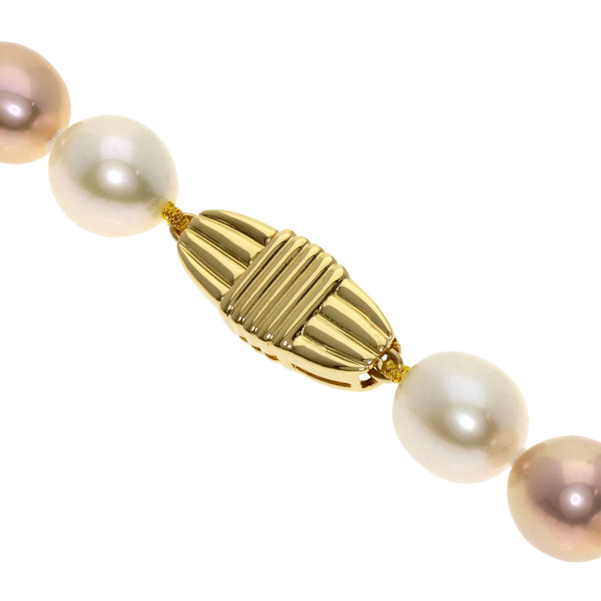 MIKIMOTO Multicolor Freshwater Pearl Pearl Necklace K18 Yellow Gold Ladies [Used]