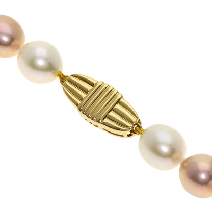 MIKIMOTO Multicolor Freshwater Pearl Pearl Necklace K18 Yellow Gold Ladies [Used]