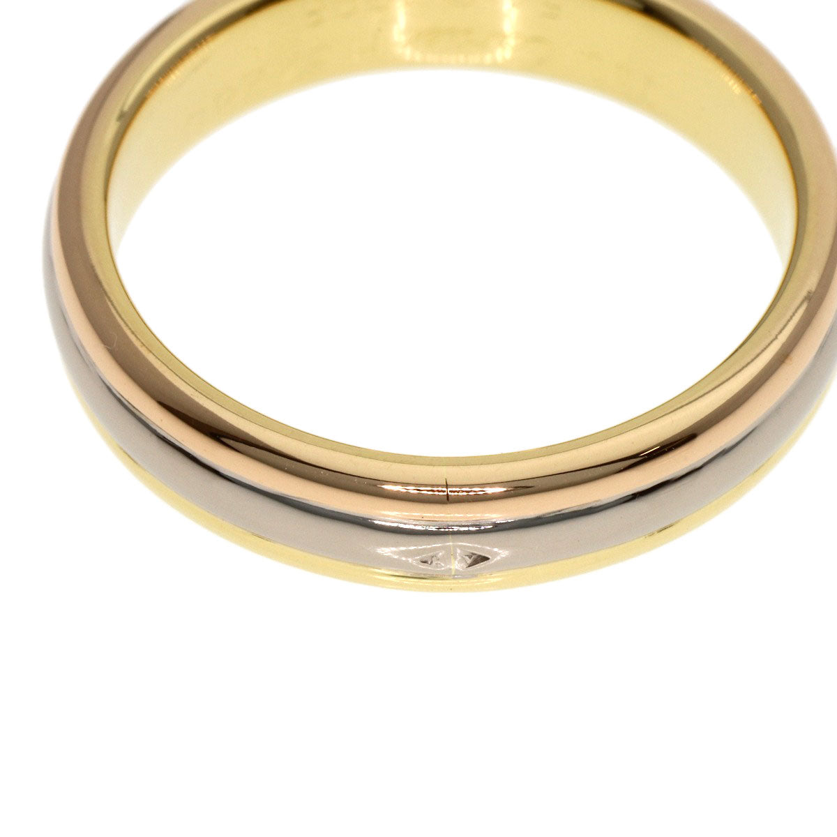 CARTIER Three-Color Wedding Ring K18 Yellow Gold 18K Pink GoldLadies [Used]
