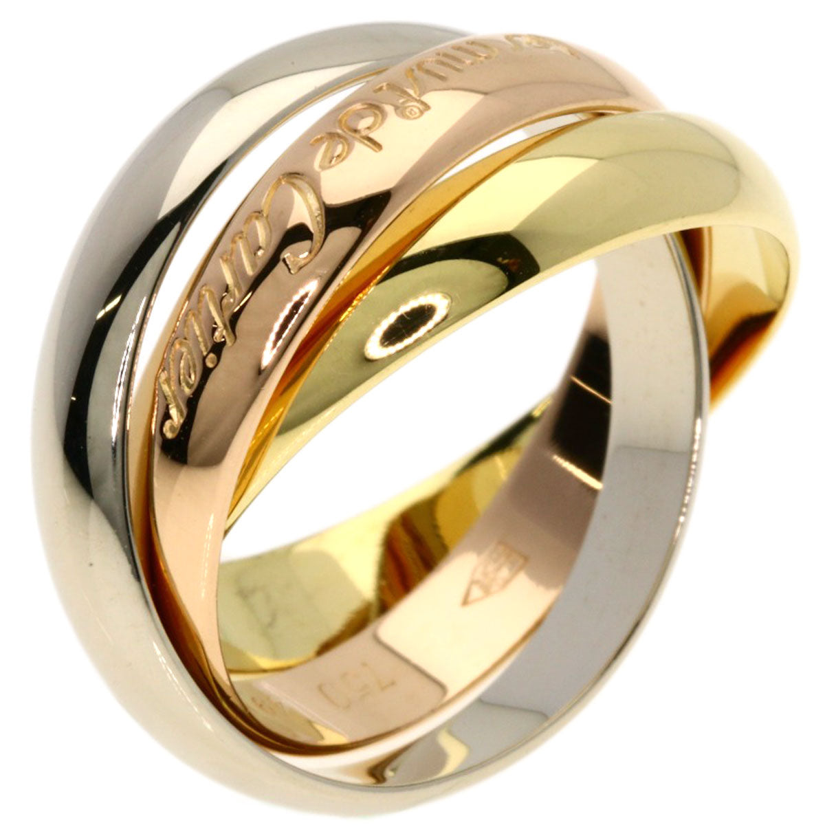 CARTIER Trinity #49 Ring K18 Yellow Gold K18 White GoldLadies [Used]