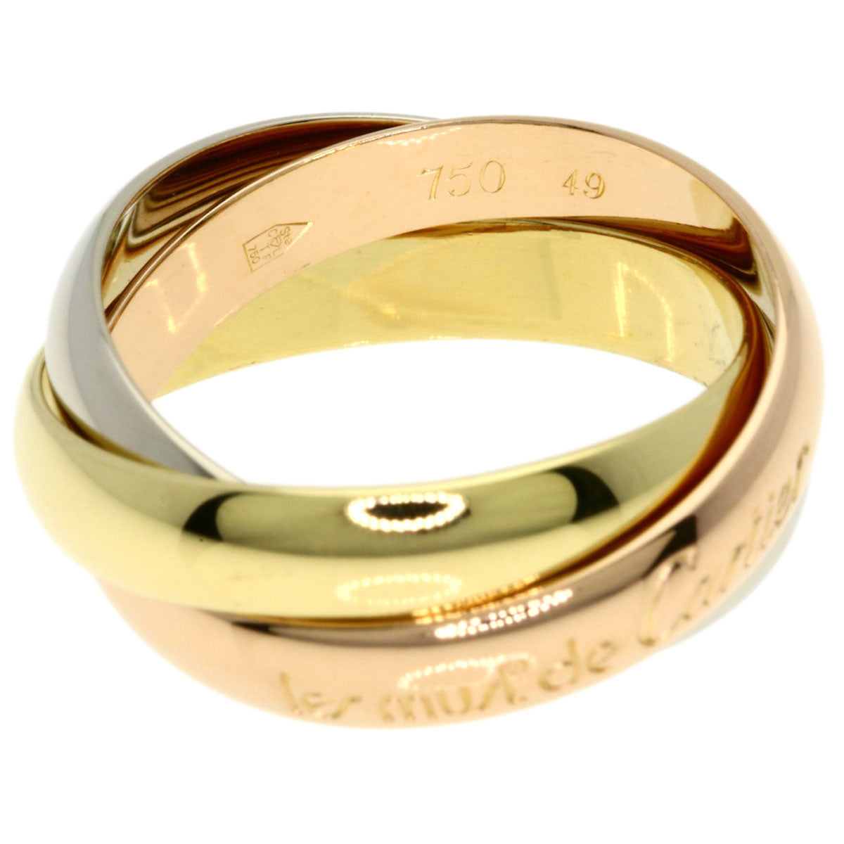 CARTIER Trinity #49 Ring K18 Yellow Gold K18 White GoldLadies [Used]