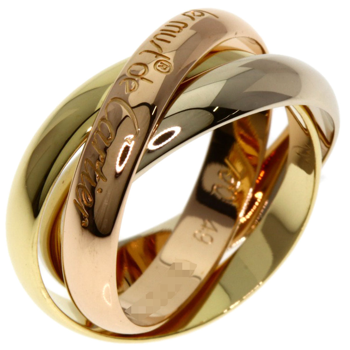 CARTIER Trinity #49 Ring K18 Yellow Gold K18 White GoldLadies [Used]