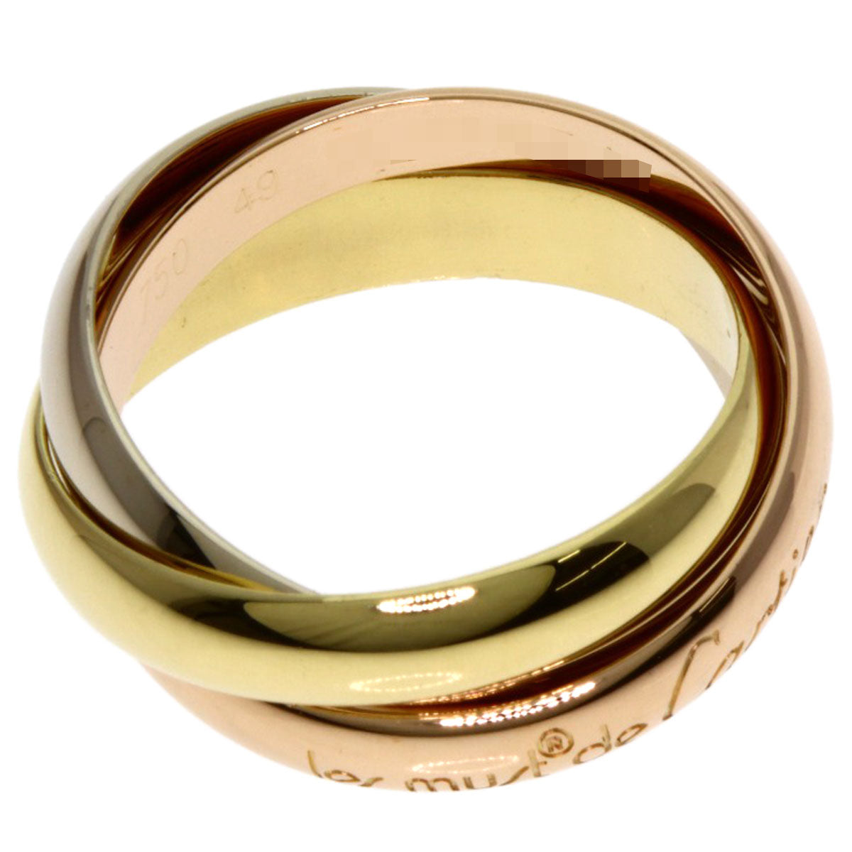 CARTIER Trinity #49 Ring K18 Yellow Gold K18 White GoldLadies [Used]