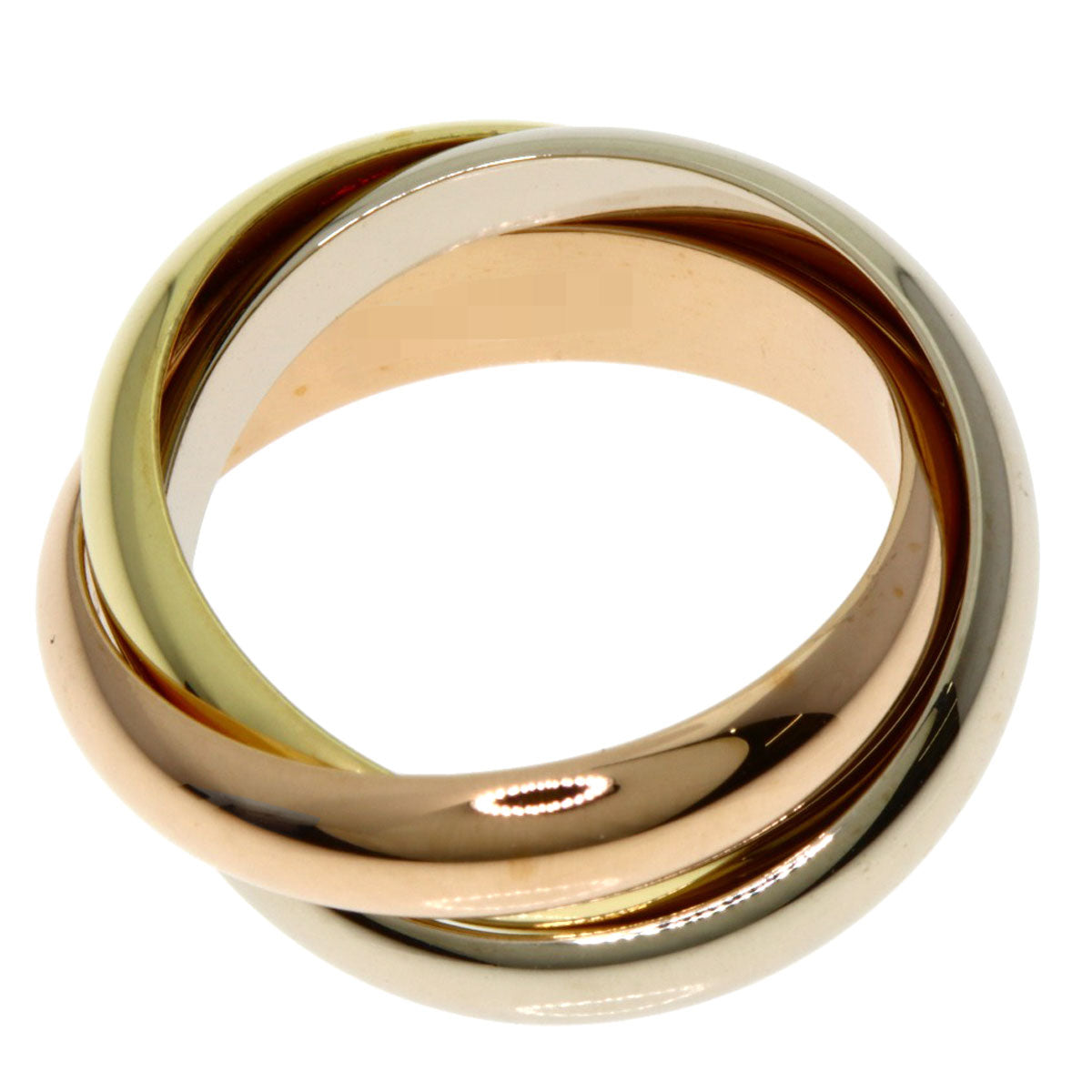 CARTIER Trinity MM #48 Ring K18 Yellow Gold 18K Pink GoldLadies [Used]