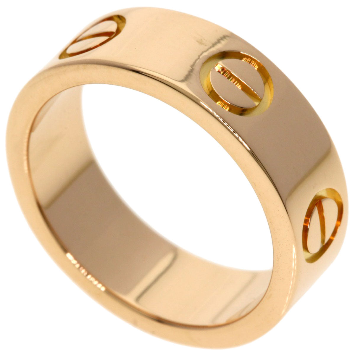CARTIER love ring #46 Ring K18 Pink Gold Ladies [Used]