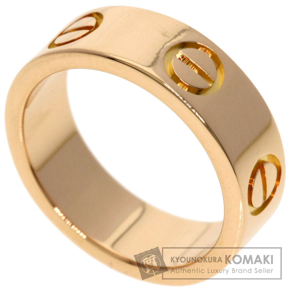 CARTIER love ring #46 Ring K18 Pink Gold Ladies [Used]