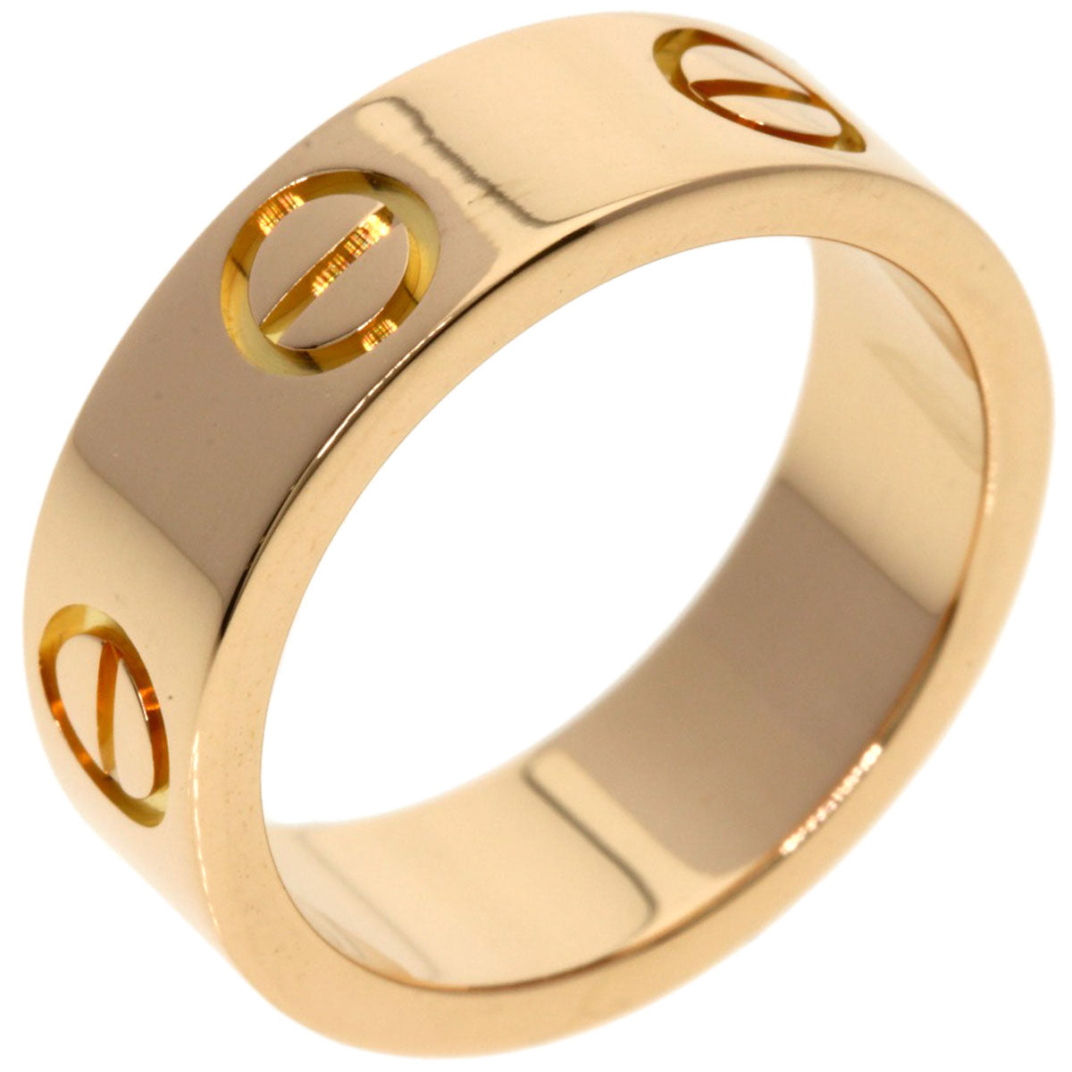 CARTIER love ring #46 Ring K18 Pink Gold Ladies [Used]