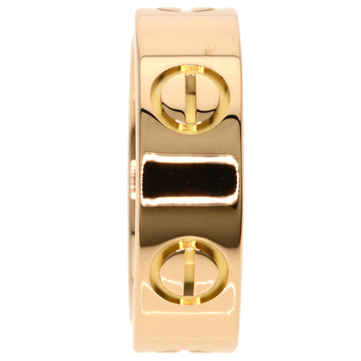 CARTIER love ring #46 Ring K18 Pink Gold Ladies [Used]