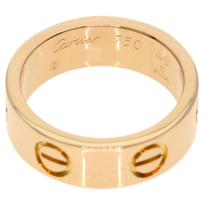 CARTIER love ring #46 Ring K18 Pink Gold Ladies [Used]