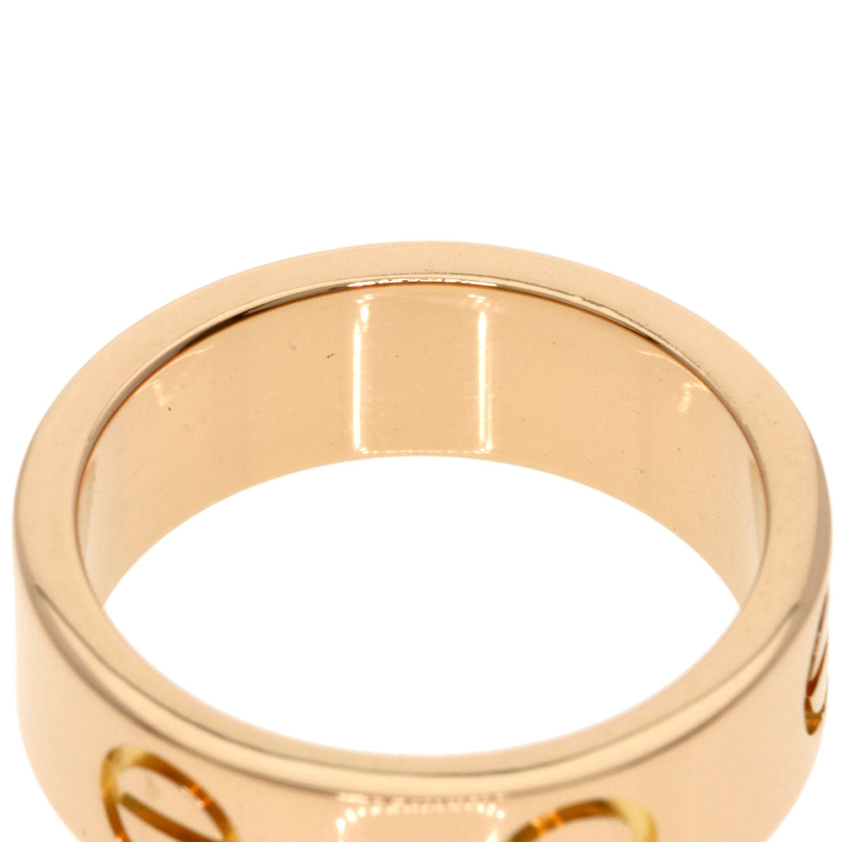 CARTIER love ring #46 Ring K18 Pink Gold Ladies [Used]