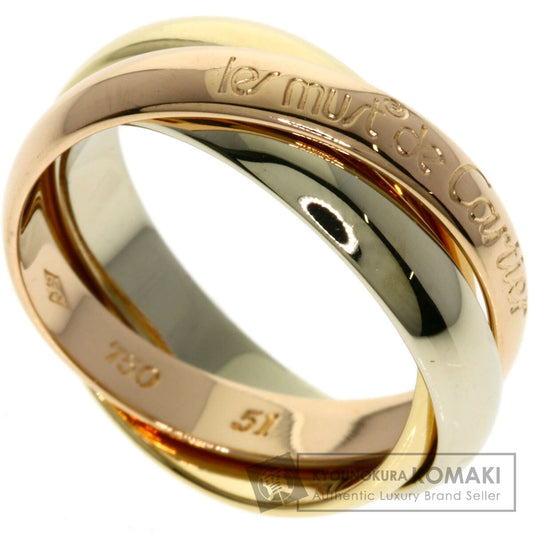 CARTIER Trinity #51 Ring K18 Yellow Gold 18K Pink GoldLadies [Used]