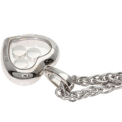 Chopard Happy diamond heart Necklace K18 White Gold Ladies [Used]