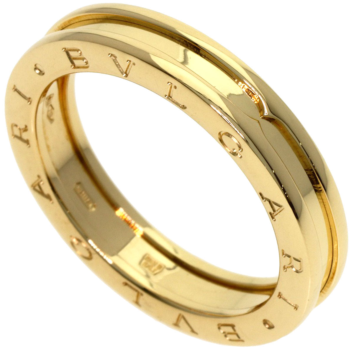 BVLGARI B.zero1 1 band XS #64 Ring K18 Yellow Gold Ladies [Used]
