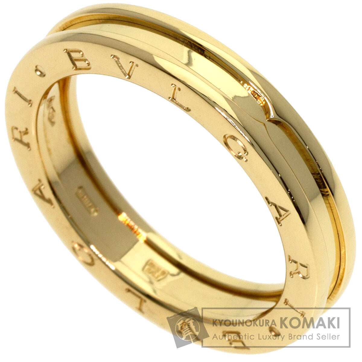 BVLGARI B.zero1 1 band XS #64 Ring K18 Yellow Gold Ladies [Used]