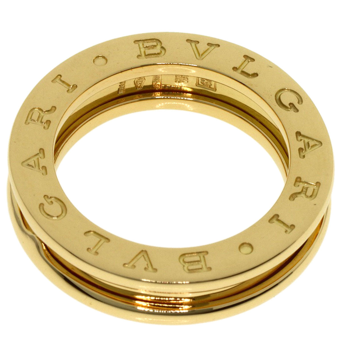 BVLGARI B.zero1 1 Band #47 Ring K18 Yellow Gold Ladies [Used]
