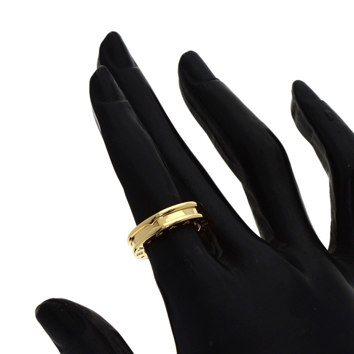 BVLGARI B.zero1 1 Band #47 Ring K18 Yellow Gold Ladies [Used]