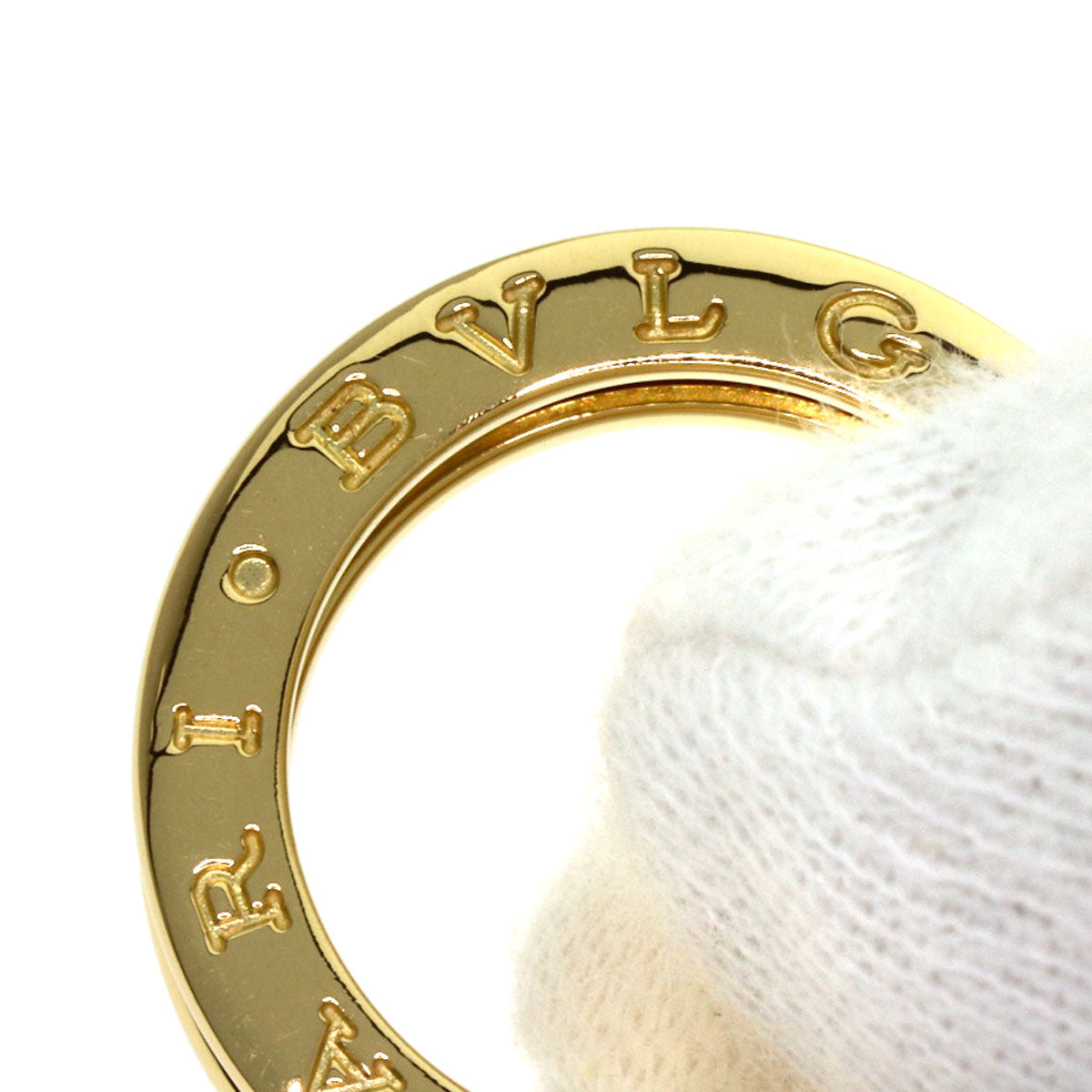 BVLGARI B.zero1 1 Band #47 Ring K18 Yellow Gold Ladies [Used]