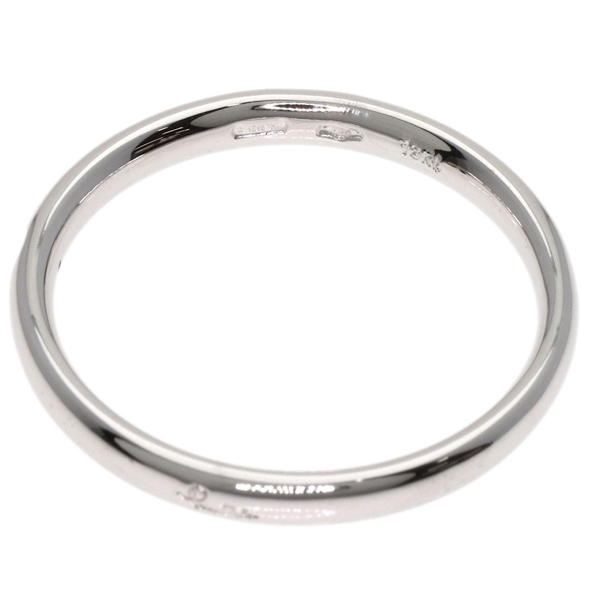 Pomellato 1P Diamond Wedding Band Ring K18 White Gold Ladies [Used]