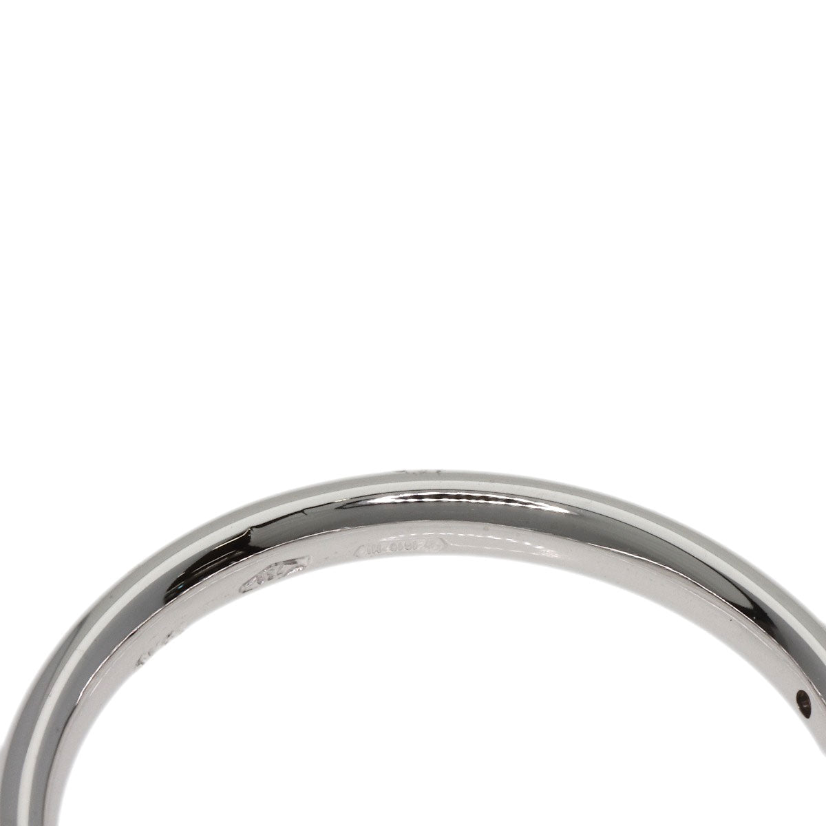 Pomellato 1P Diamond Wedding Band Ring K18 White Gold Ladies [Used]