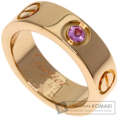 CARTIER Love ring 1P sapphire #47 Ring K18 Pink Gold Ladies [Used]