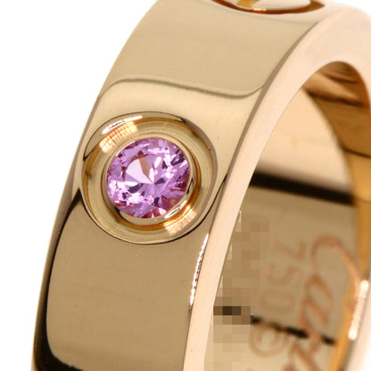 CARTIER Love ring 1P sapphire #47 Ring K18 Pink Gold Ladies [Used]