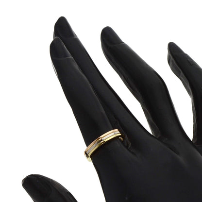 CARTIER Three color # 50 Ring K18 Yellow Gold K18 White GoldLadies [Used]