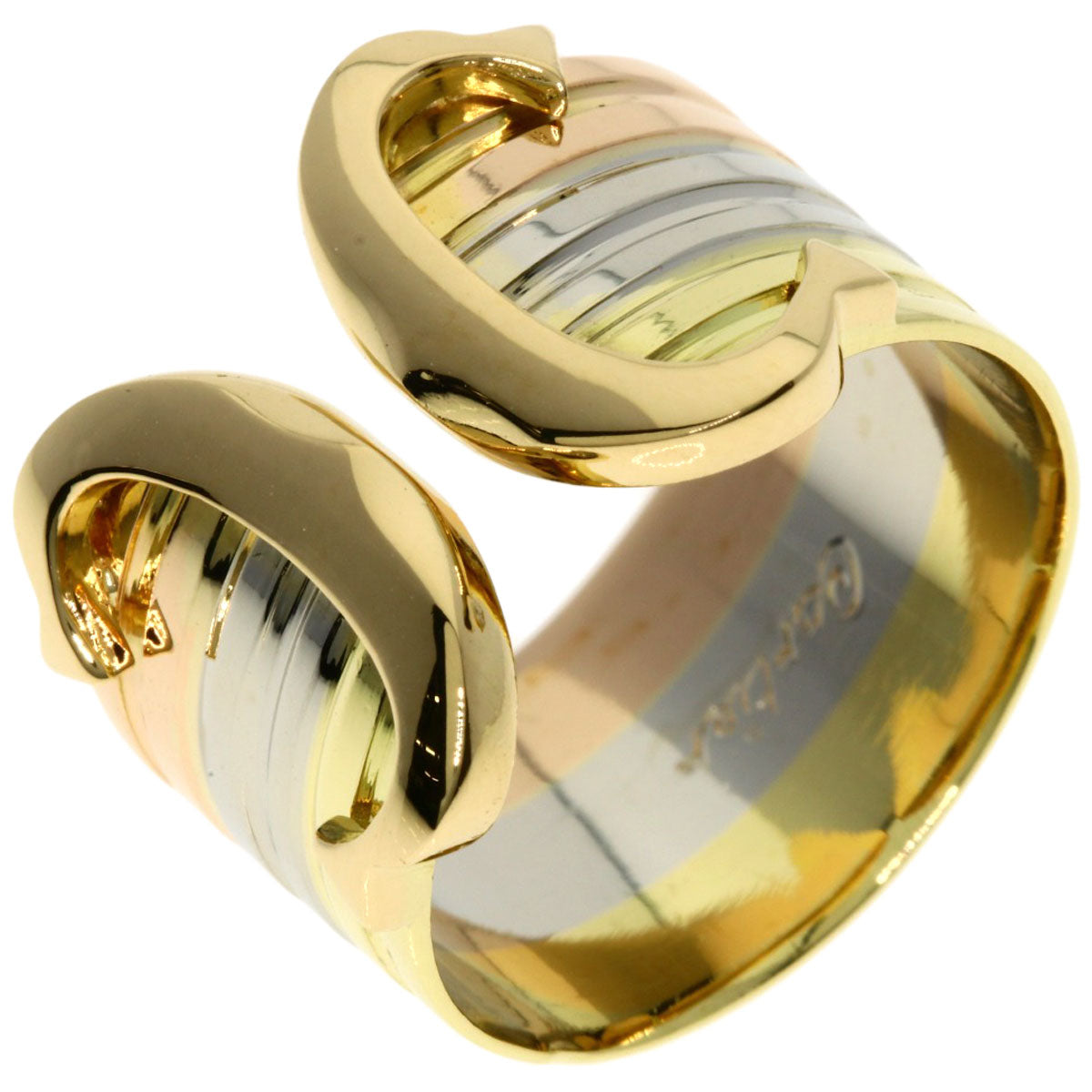 CARTIER C2 ring # 49 Ring K18 Yellow Gold K18 White GoldLadies [Used]