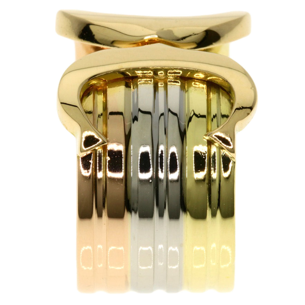 CARTIER C2 ring # 49 Ring K18 Yellow Gold K18 White GoldLadies [Used]