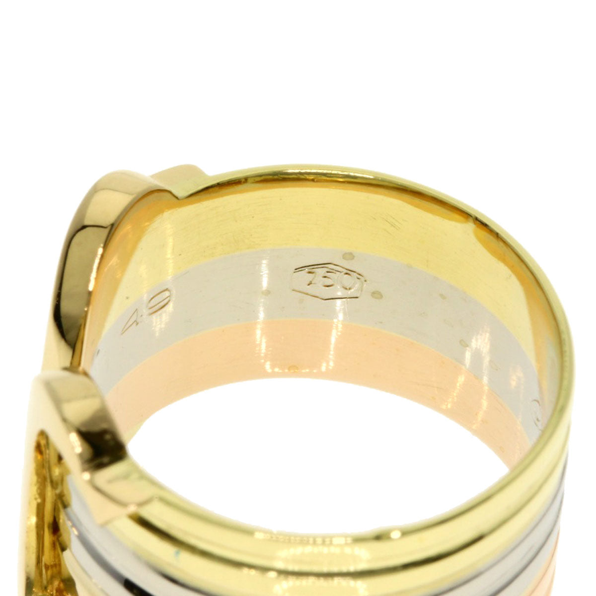 CARTIER C2 ring # 49 Ring K18 Yellow Gold K18 White GoldLadies [Used]