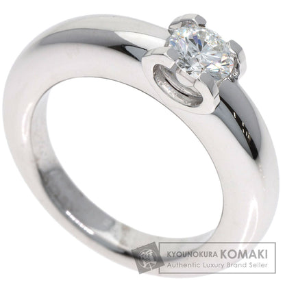CARTIER C de Cartier Solitaire #48 Ring K18 White Gold Ladies [Used]