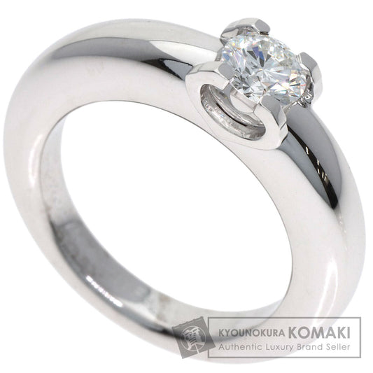 CARTIER C de Cartier Solitaire #48 Ring K18 White Gold Ladies [Used]