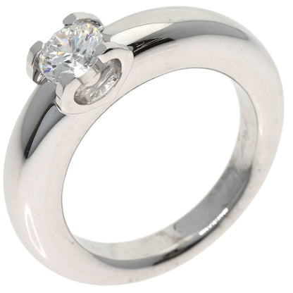 CARTIER C de Cartier Solitaire #48 Ring K18 White Gold Ladies [Used]