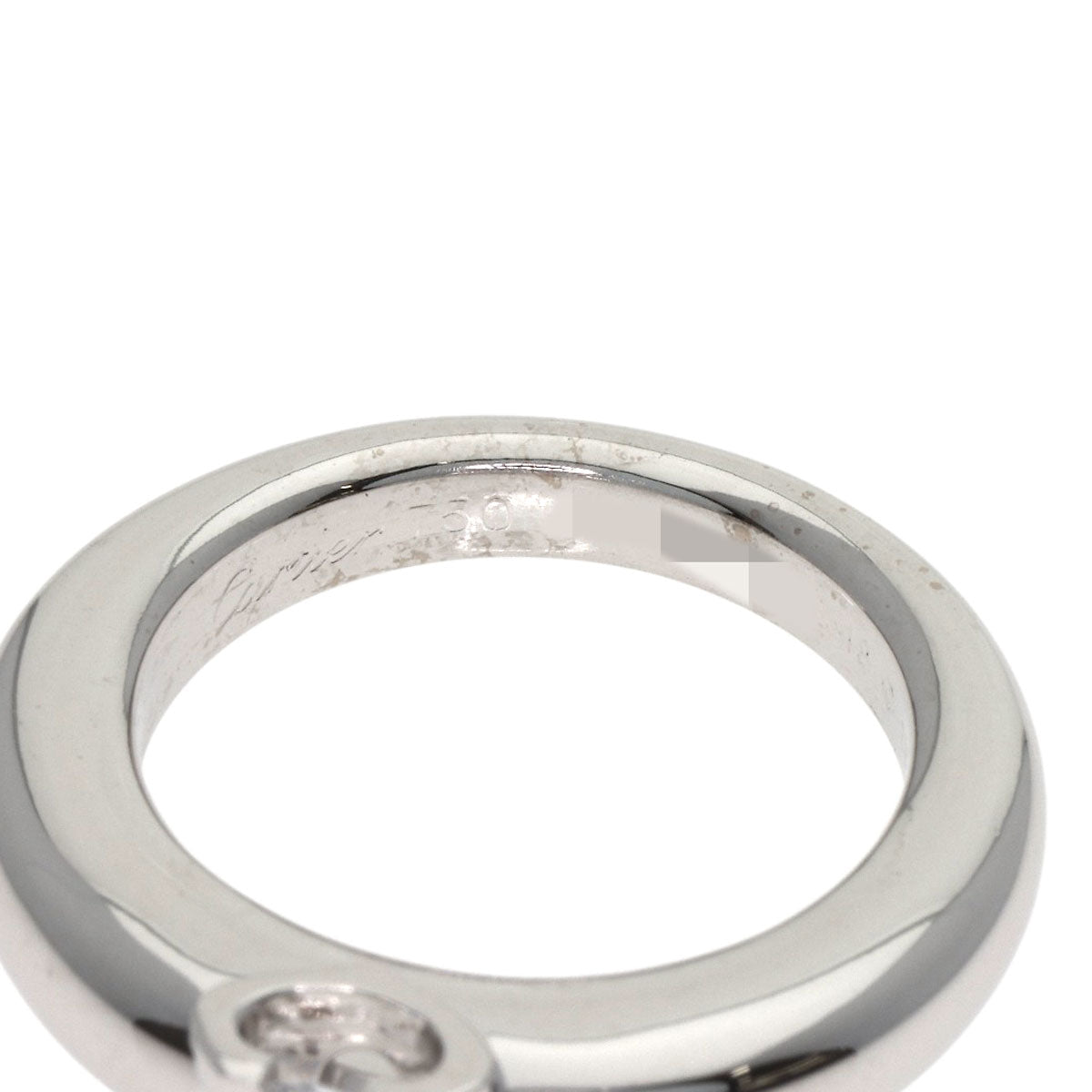 CARTIER C de Cartier Solitaire #48 Ring K18 White Gold Ladies [Used]