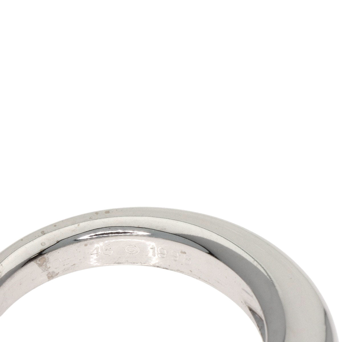 CARTIER C de Cartier Solitaire #48 Ring K18 White Gold Ladies [Used]