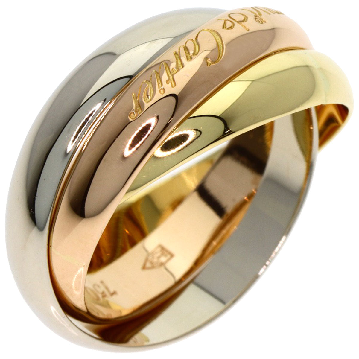 CARTIER Trinity #51 Ring K18 Yellow Gold 18K Pink GoldLadies [Used]