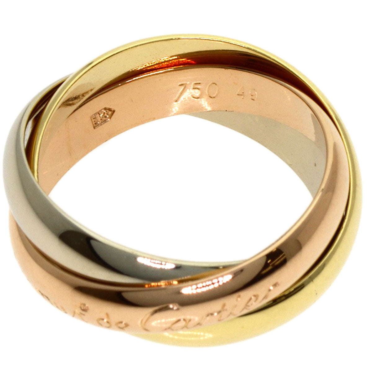 CARTIER Trinity #49 Ring K18 Yellow Gold K18 White GoldLadies [Used]