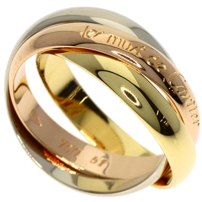 CARTIER Trinity #51 Ring K18 Yellow Gold 18K Pink GoldLadies [Used]