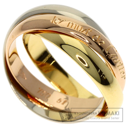 CARTIER Trinity #51 Ring K18 Yellow Gold 18K Pink GoldLadies [Used]
