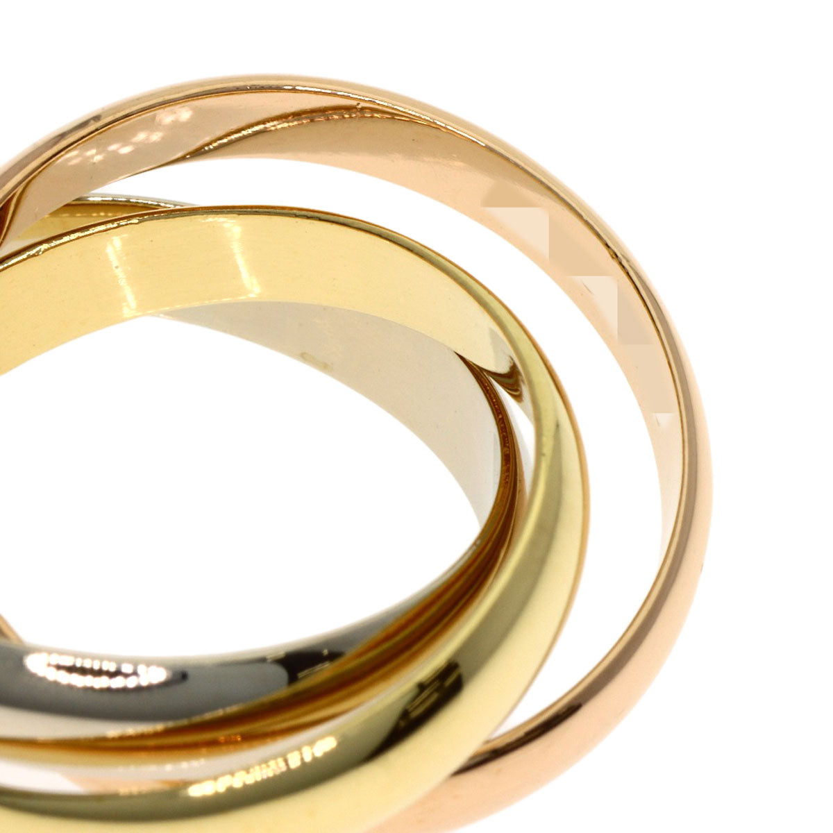CARTIER Trinity #51 Ring K18 Yellow Gold 18K Pink GoldLadies [Used]
