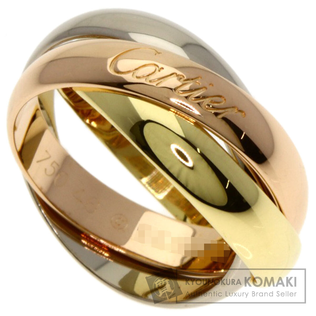 CARTIER Trinity #46 Ring K18 Yellow Gold K18 White GoldLadies [Used]