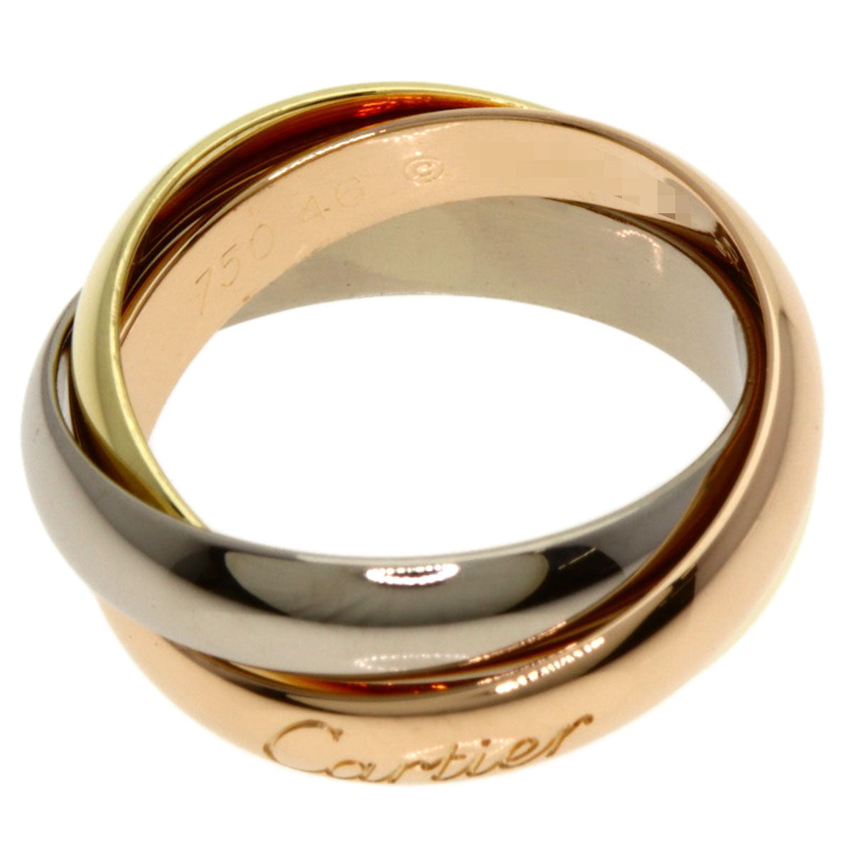 CARTIER Trinity #46 Ring K18 Yellow Gold K18 White GoldLadies [Used]