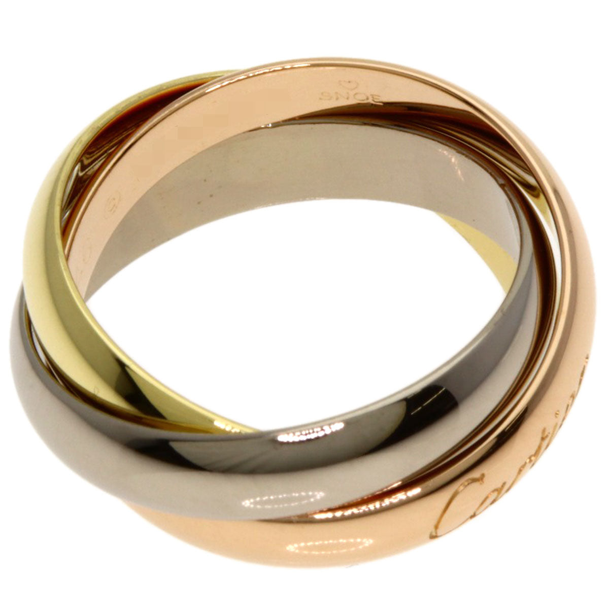CARTIER Trinity #46 Ring K18 Yellow Gold K18 White GoldLadies [Used]