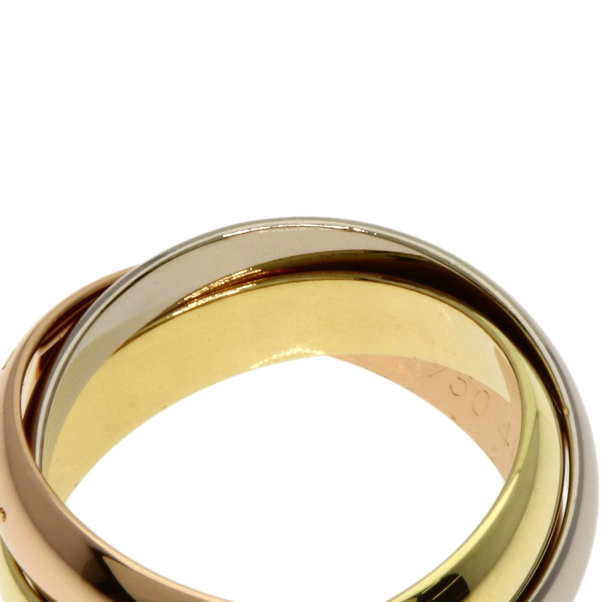 CARTIER Trinity #46 Ring K18 Yellow Gold K18 White GoldLadies [Used]
