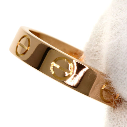 CARTIER mini love ring #49 Ring K18 Pink Gold Ladies [Used]