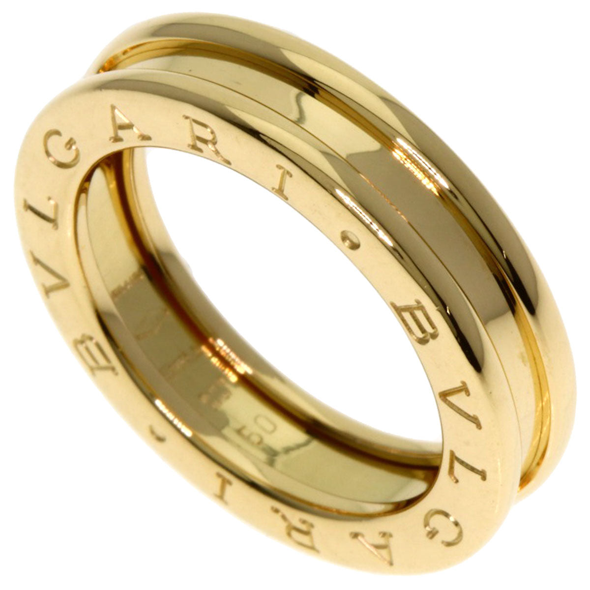 BVLGARI B.zero1 1 band #50 Ring K18 Yellow Gold Ladies [Used]